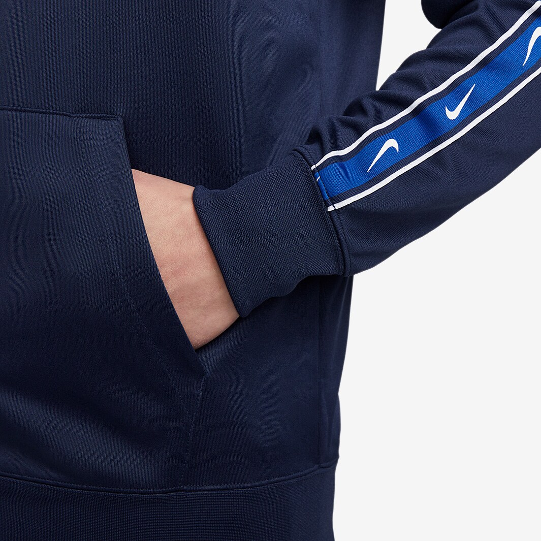 nike repeat tape fleece full zip hoodie