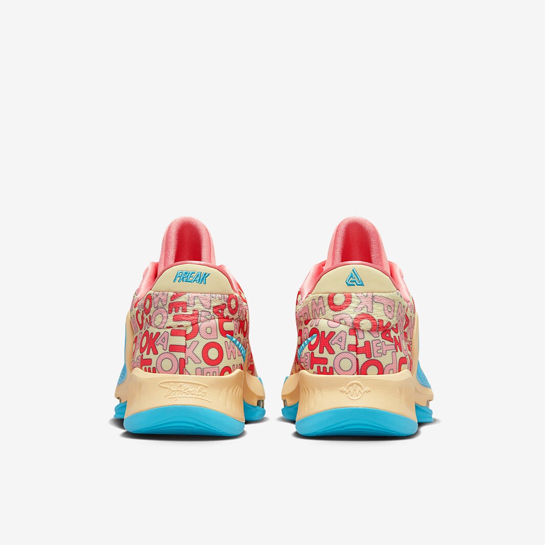 Nike Zoom Freak 4 - Pale Vanilla/Blue Lightning/Coral Chalk