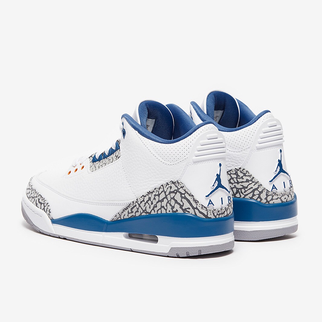 Air Jordan 3 Retro - White/Metallic Copper/True Blue - Mens