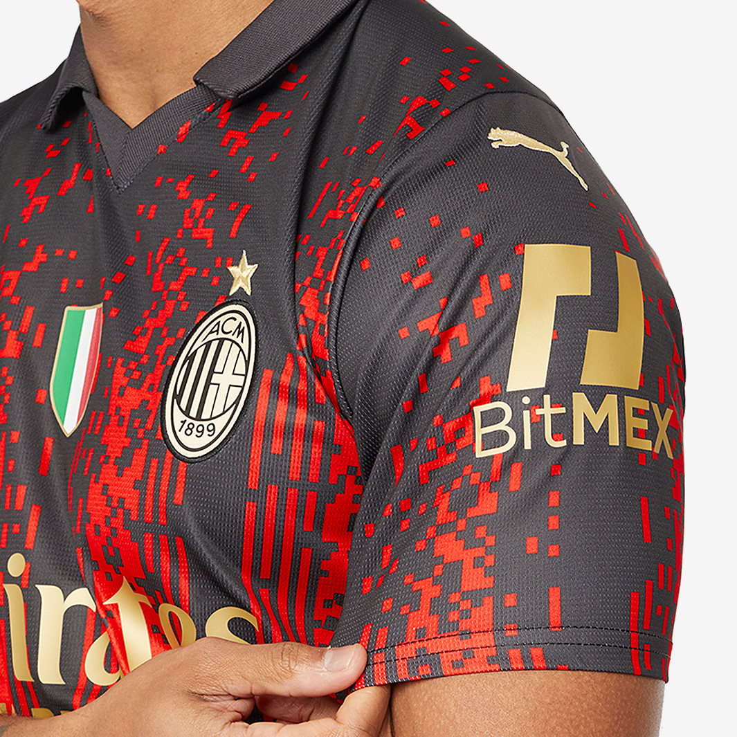 Jersey Puma AC Milan x Koche 4th Kit 2022-2023 Fiery Red-Black