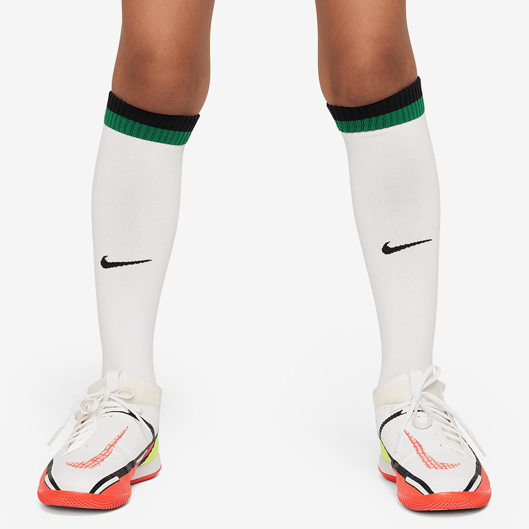 Nike Little Kids Liverpool FC 23/24 Away Dri-Fit Kit White/Green