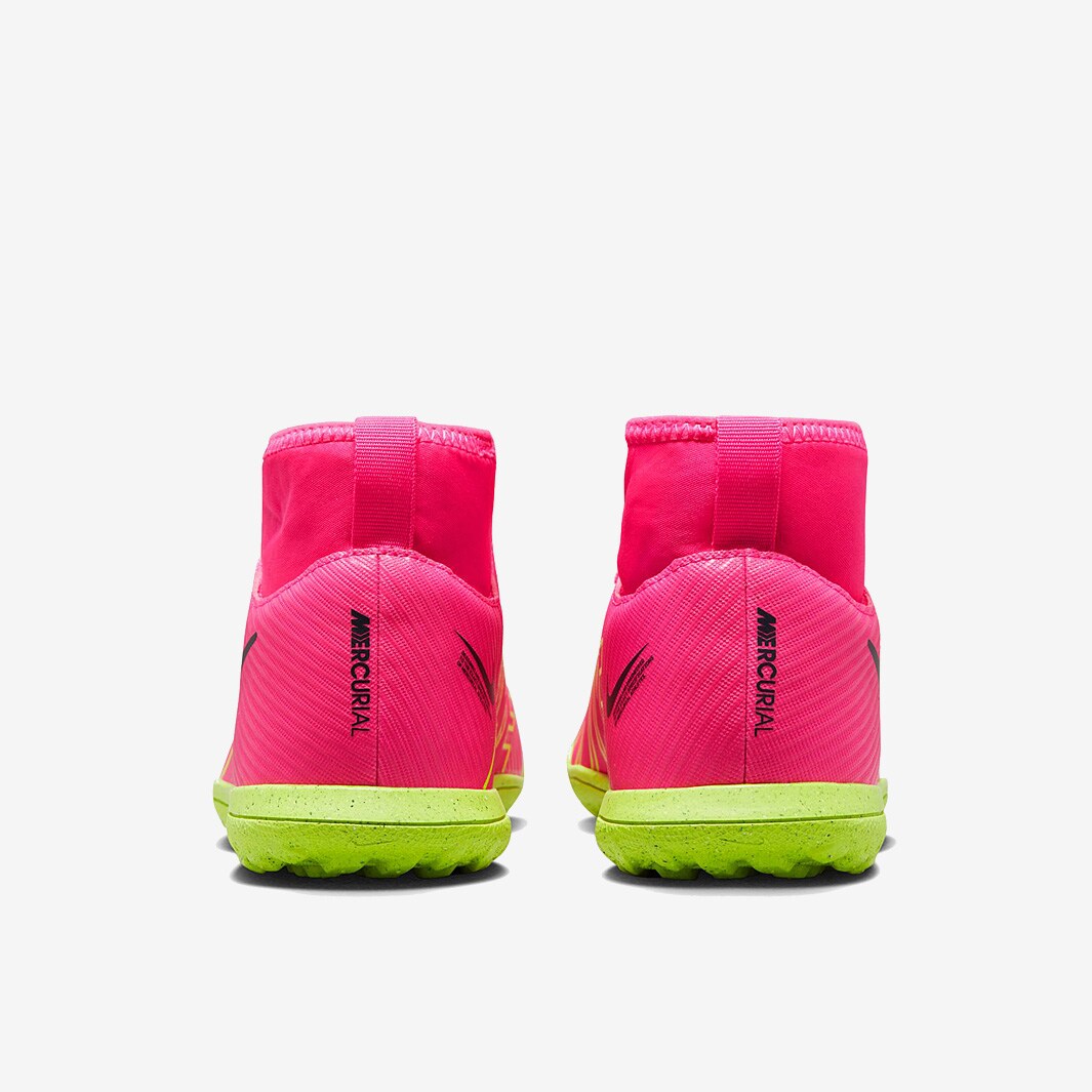 Nike Kids Mercurial Superfly IX Club TF - Pink Blast/Volt/Gridiron