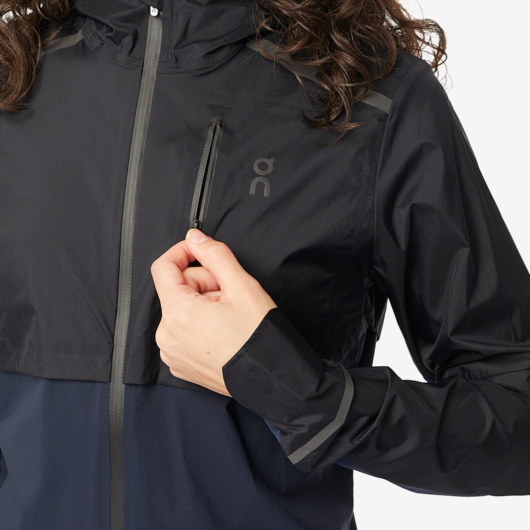 On Womens Weather Jacket - Black/Navy - Womens Clothing