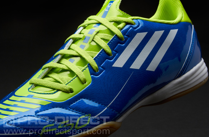 adidas - F10 Mens Indoor Boots - Blue/White/Slime | Pro:Direct Soccer