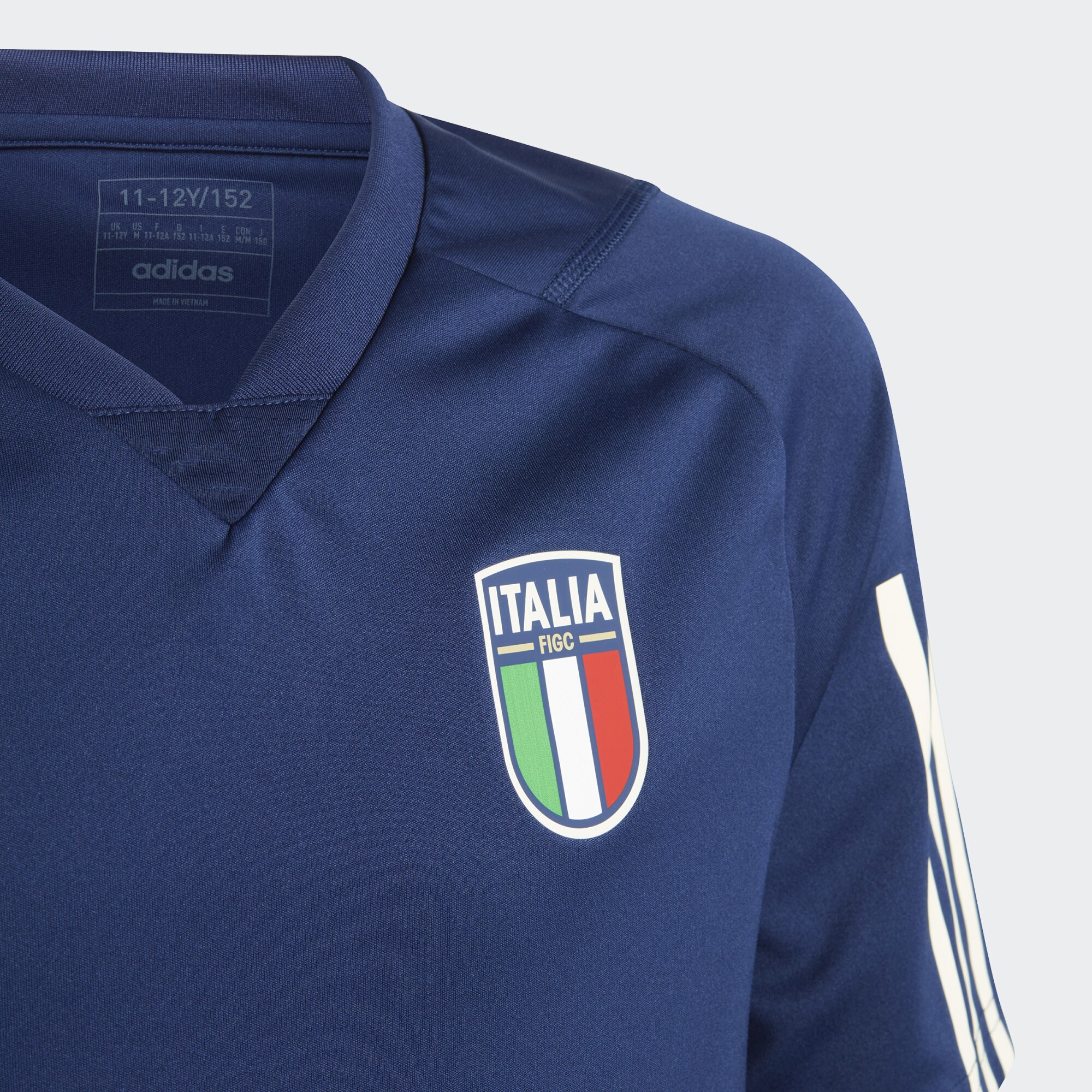 adidas Italy 2023 Kids Training Shirt Dark Blue Boys Replica