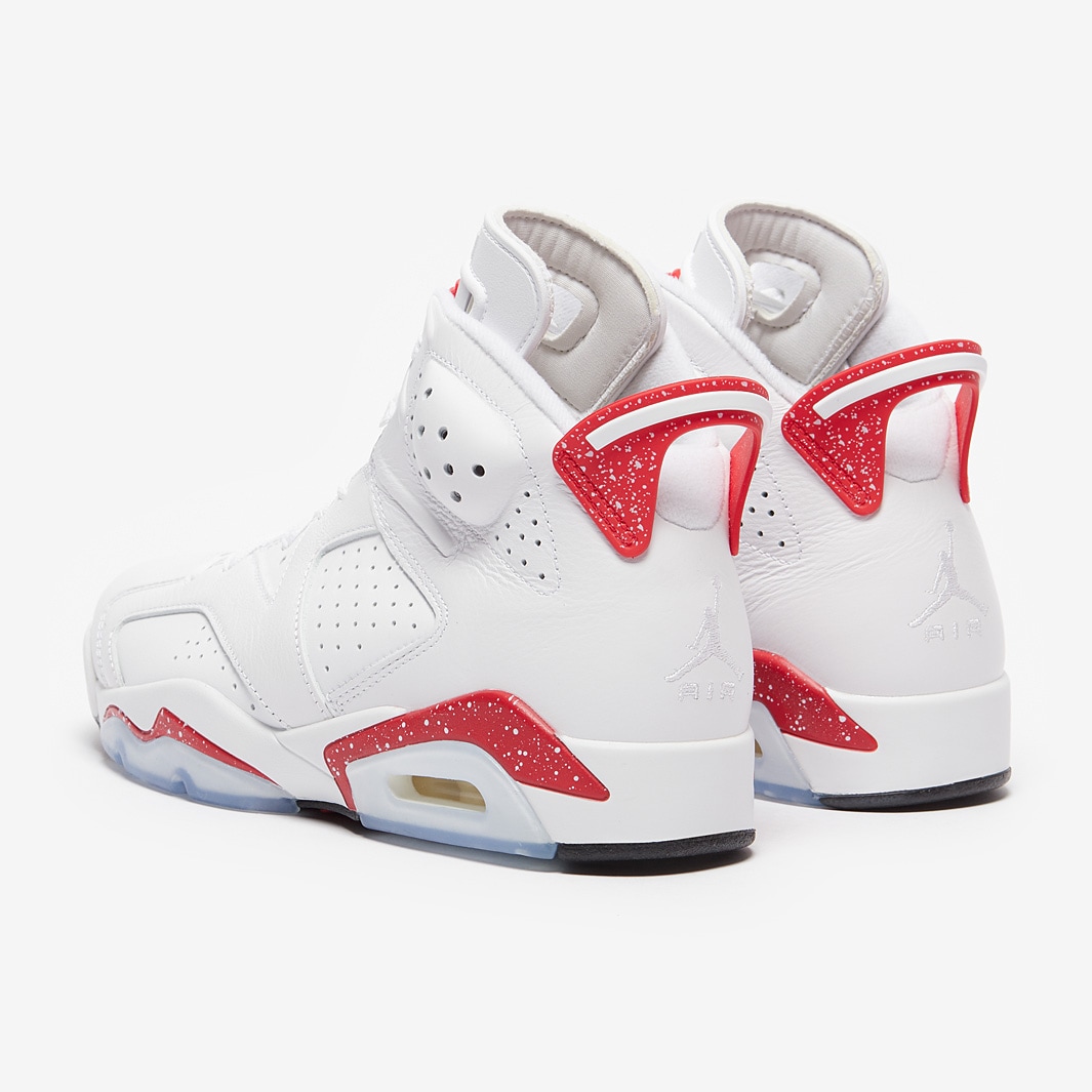 Jordan retro 6 online white and red