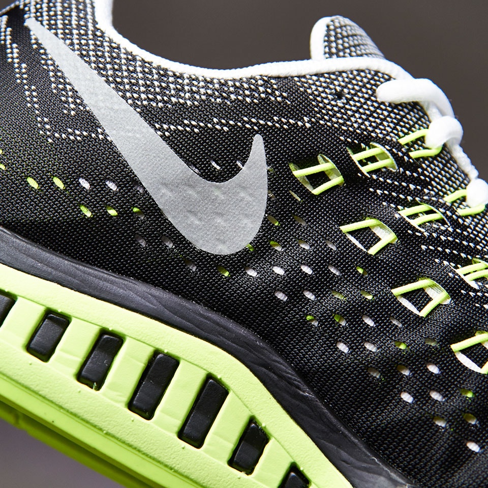 Mens Shoes - Nike Zoom Structure 18 (Wide) - White/Reflective  Silver/Black/Volt | Pro:Direct Running