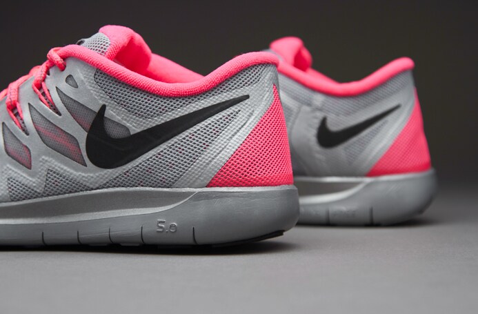 Girls Shoes Nike Girls Free Flash (Gs) Reflective Silver