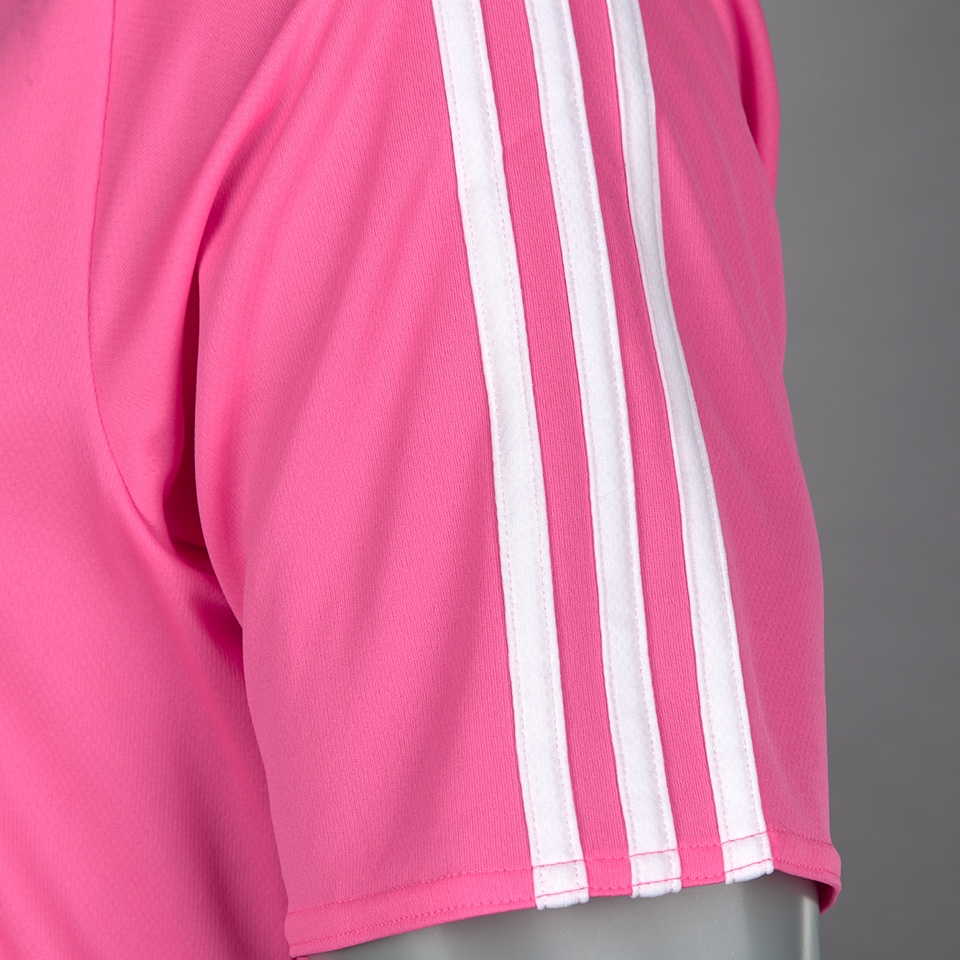 Lustre chico realidad Camisetas para equipaciones de futbol- Camiseta adidas Estro 15  MC-Rosa-Blanco | Pro:Direct Soccer