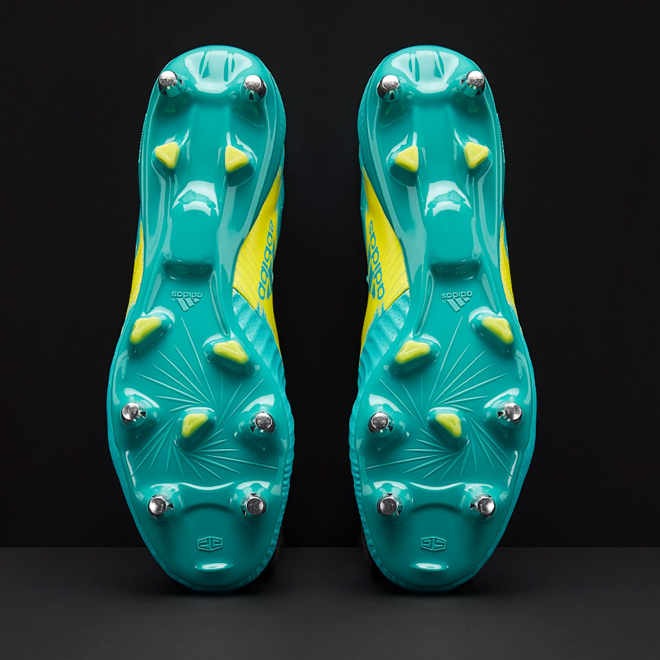 NEW adidas Predator Malice Control SG hi-res aqua/core black/shock yellow adidas Predator Malice Control SG - Mens Boots - Soft Ground  main image 4