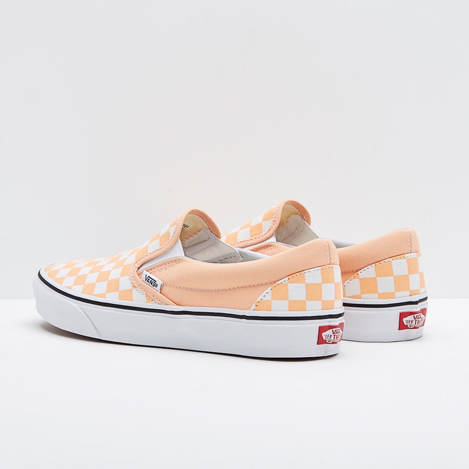 Vans sales checkerboard apricot