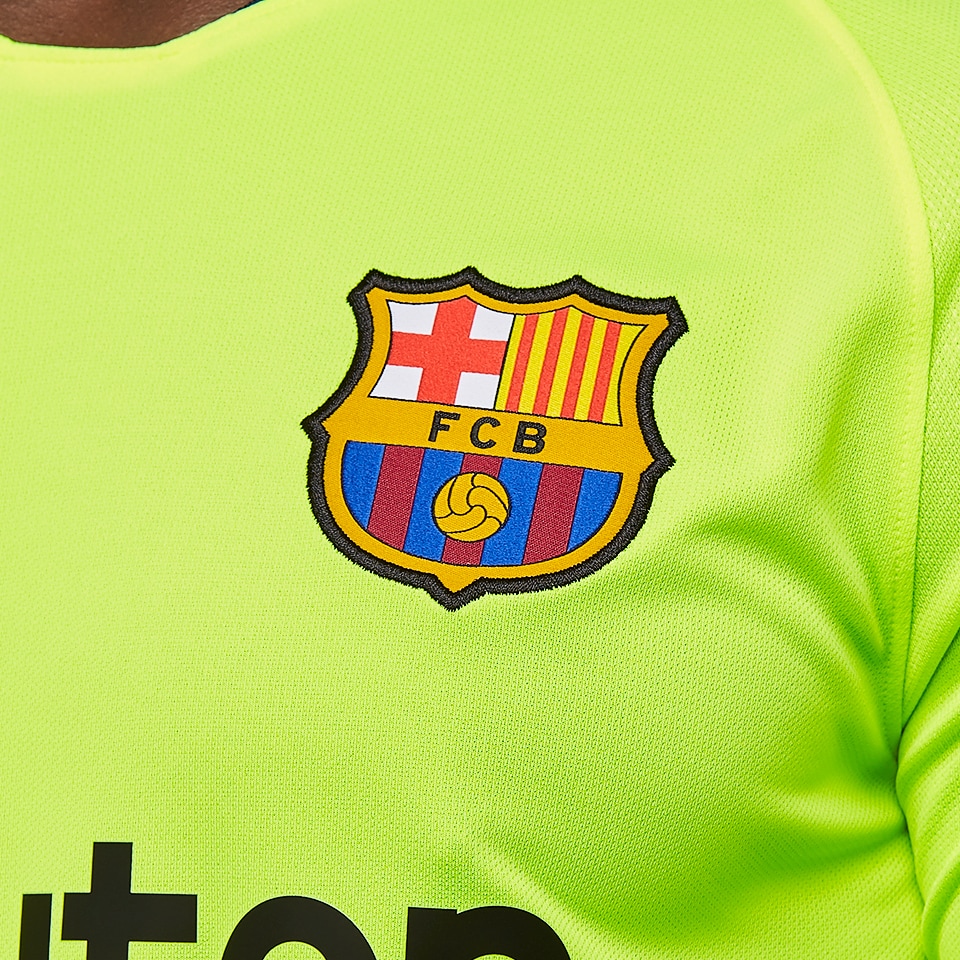 : Nike 2018-2019 FC Barcelona Away Stadium Jersey (Volt) (XL) :  Sports & Outdoors