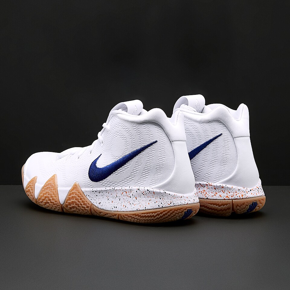 Nike kyrie 4 white and gold best sale