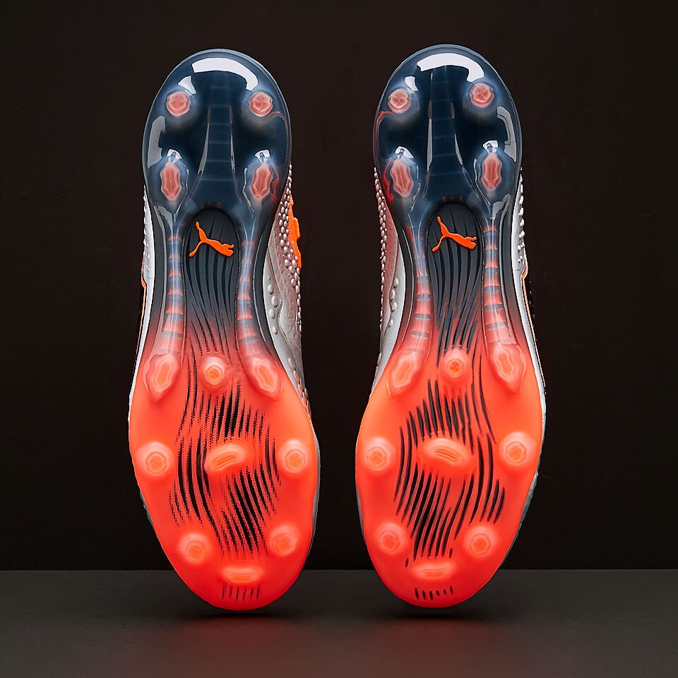 Puma One 1 Syn FG/AG - Puma Silver/Shocking Orange/Puma