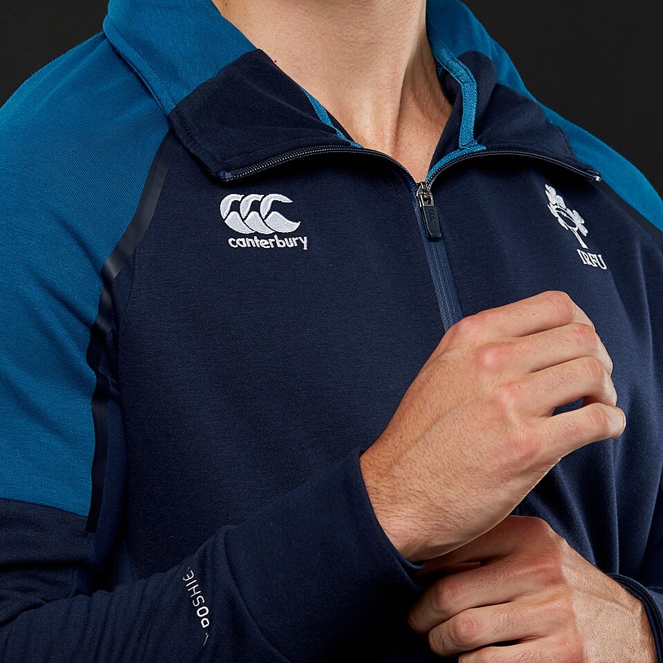 Canterbury Ireland 18/19 Vaposhield Hybrid FZ Hoodie Navy Blazer