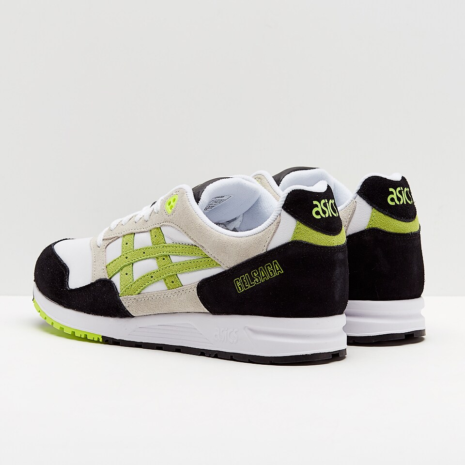 Asics gel saga outlet white flash yellow