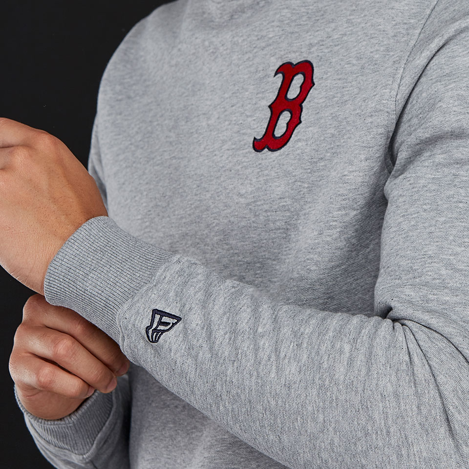 Mens Clothing - New Era MLB Boston Red Sox Essential Crew - Light Grey  Heather - Sweatshirts