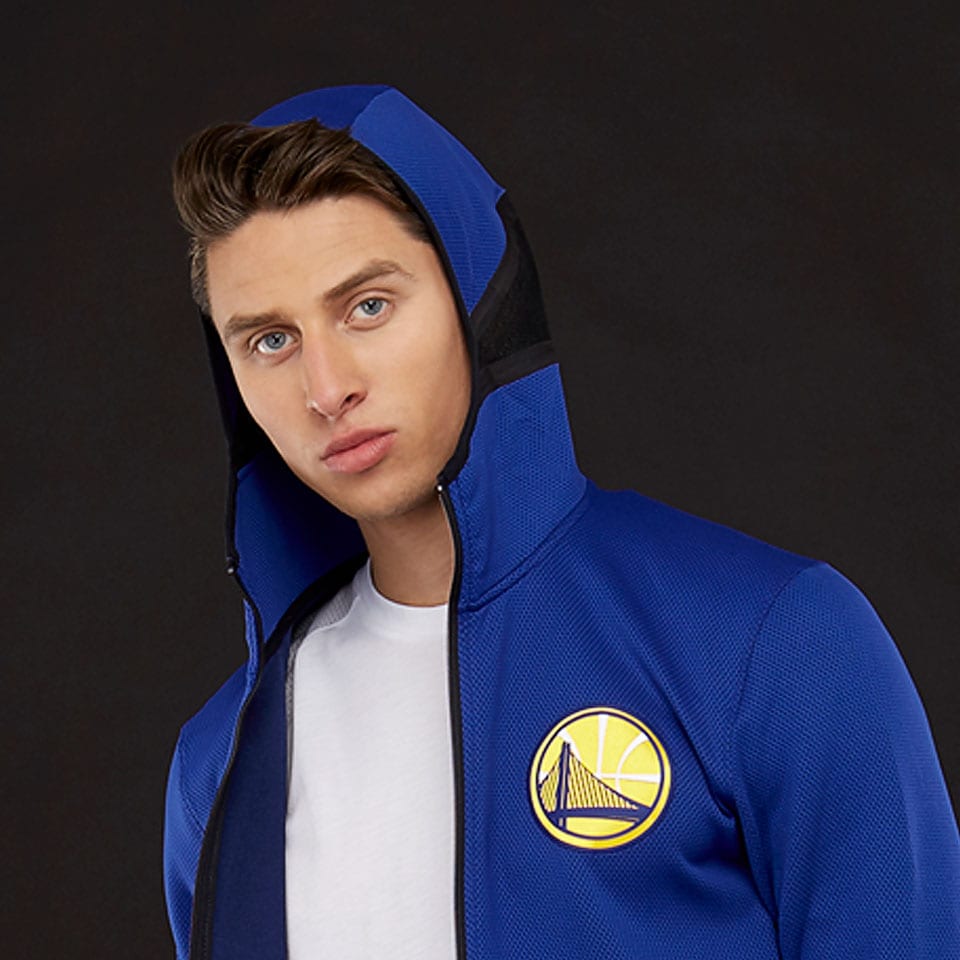 golden state warriors nike therma flex showtime men's nba hoodie
