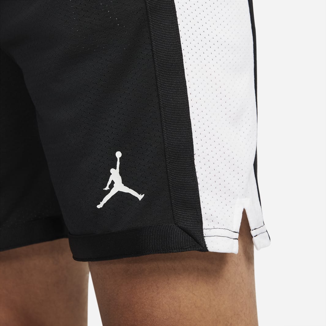 Jordan Sport Dri-FIT Mesh Shorts - Black/White/White - Mens Clothing