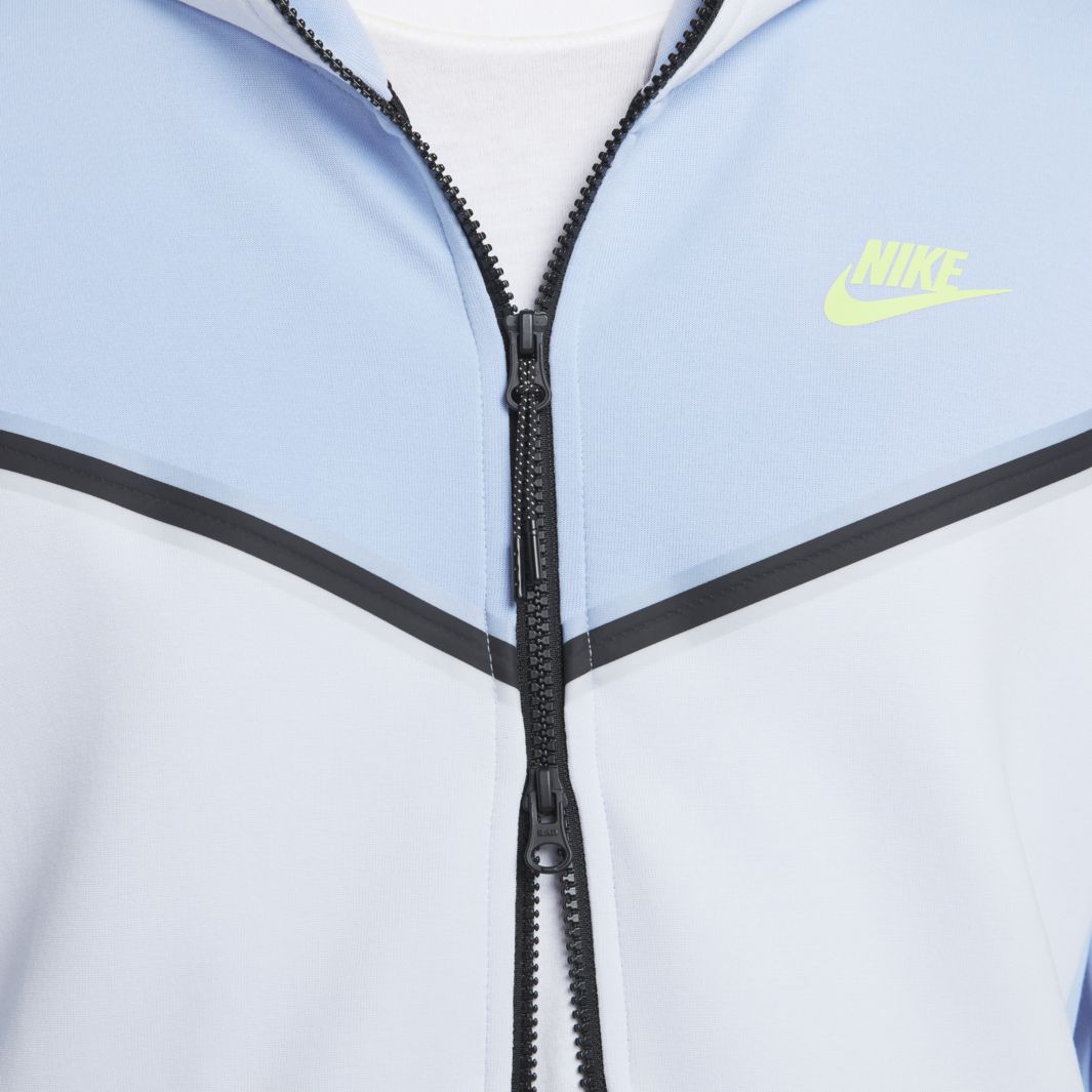 Nike Sportswear Tech Fleece Full Zip Hoodie - Cobalt Bliss/Lt Lemon ...
