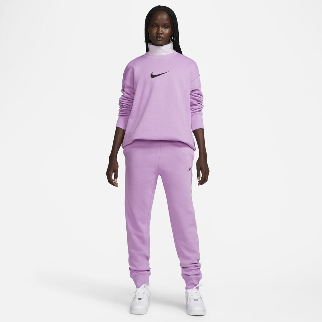 Nike Sportswear Womens Oversized Fleece Sweatshirt Rush Fuchsia