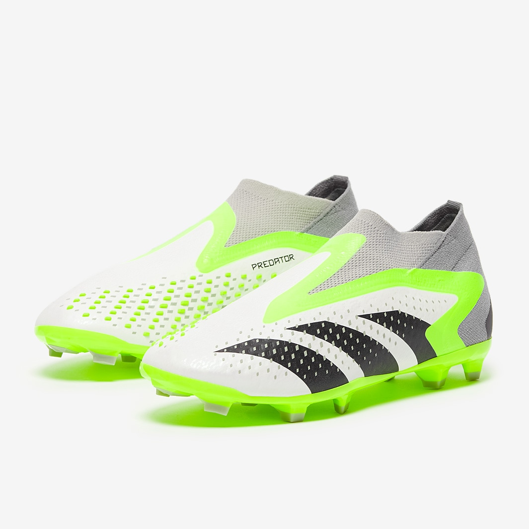 adidas Kids Predator Accuracy+ FG - White/Core Black/Lucid adidas Kids Predator Accuracy+ FG - White/Core Black/Lucid