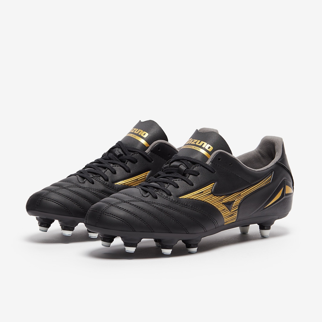 Mizuno Morelia Neo ブラック/ゴールド Mizuno Morelia Neo IV Pro Si - Black/Gold/Black - Mens Boots | Pro