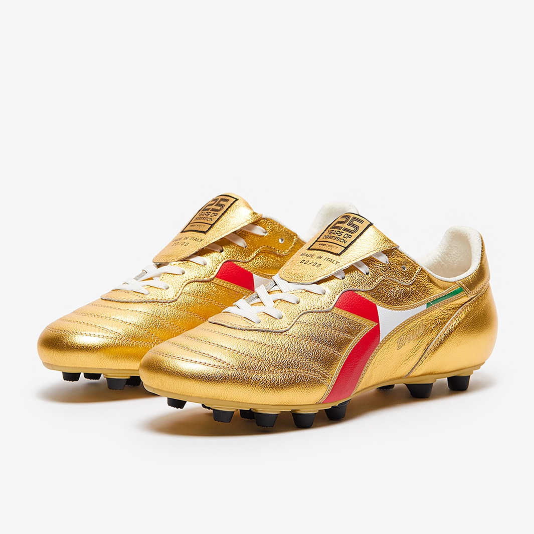 Diadora Brasil Italy OG 25th LT+ MDPU Gold Adult Boots Pro