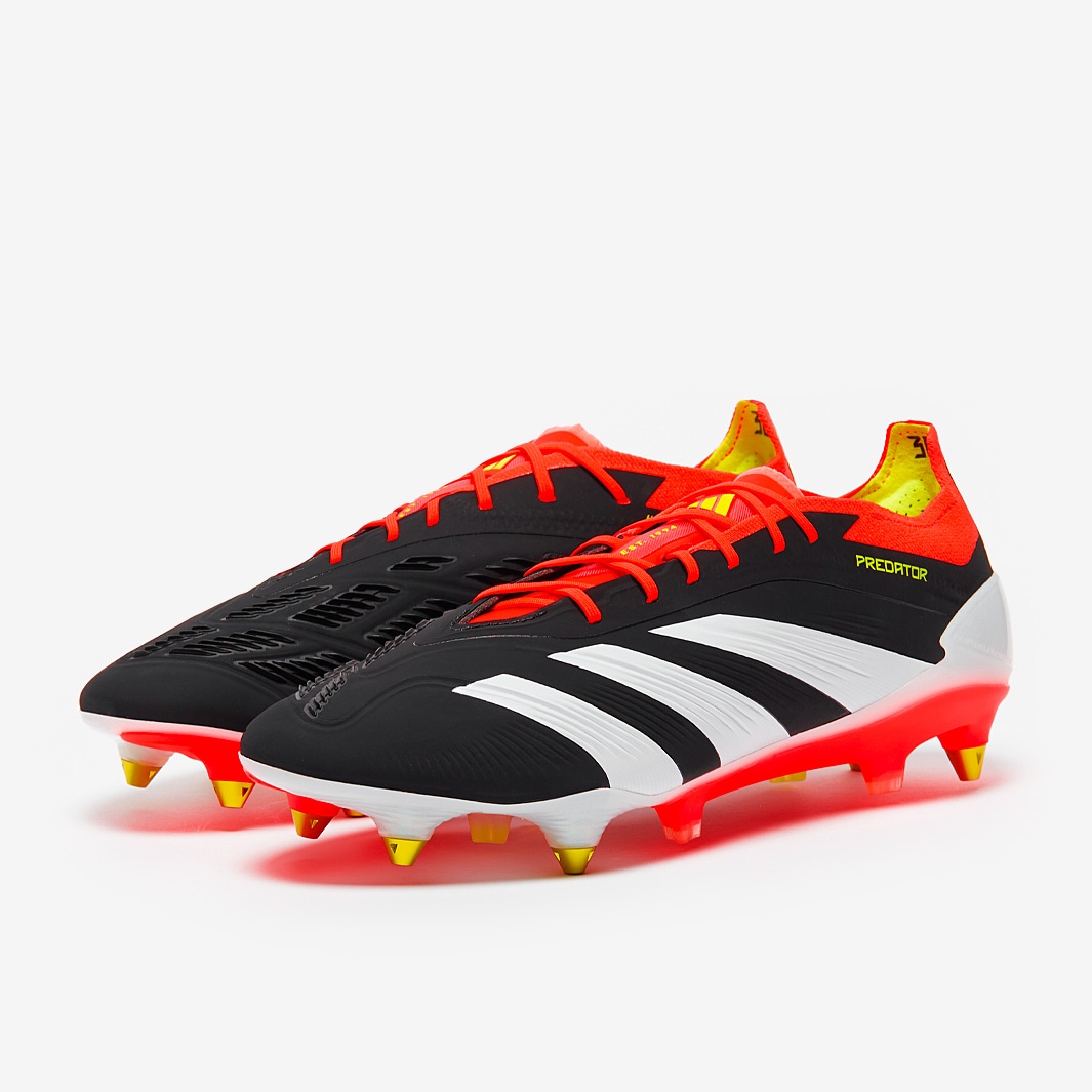 adidas Predator Elite SG - Noir/Blanc/Rouge Solaire - Chaussures