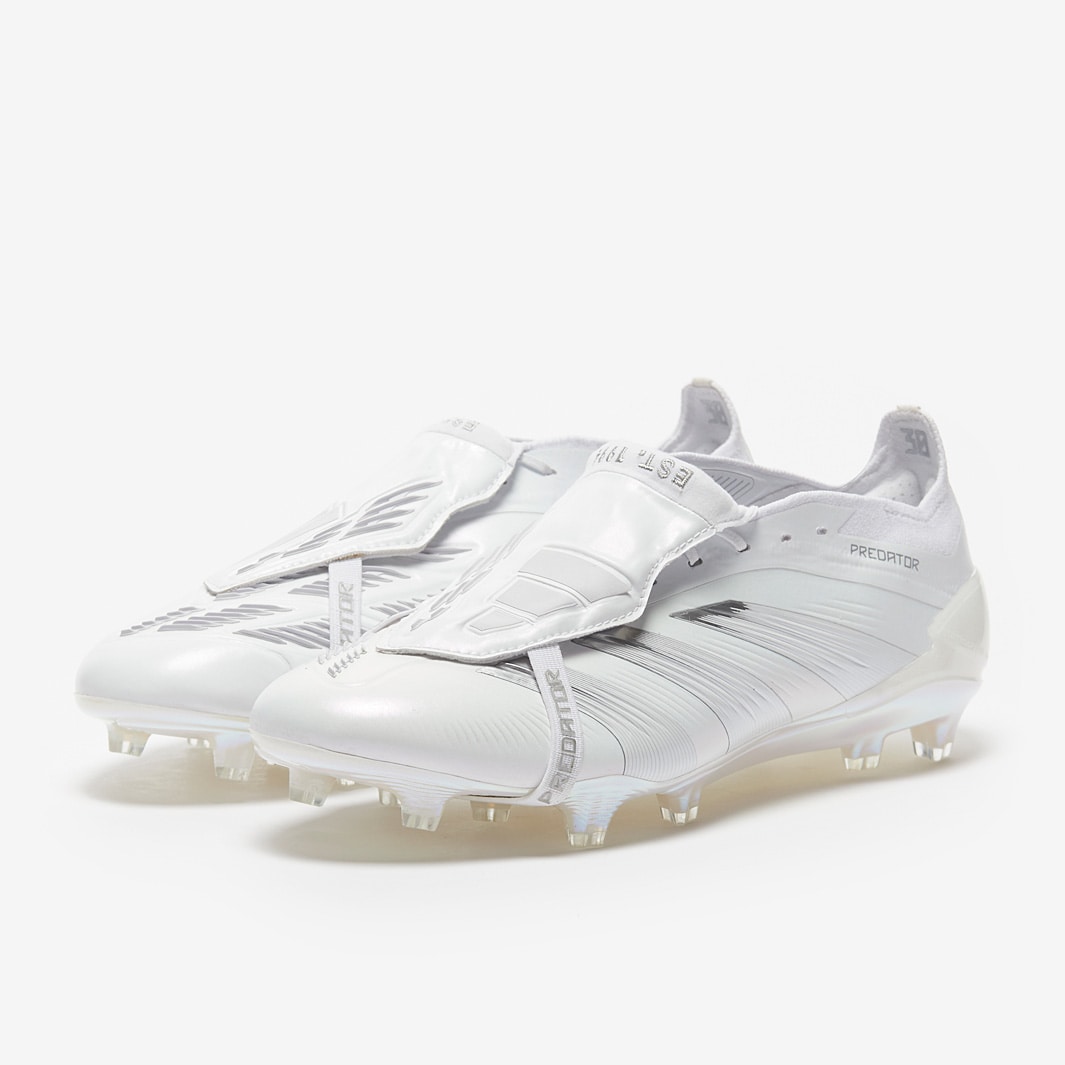 adidas Predator Elite Tongue Firm Ground - White/White/White