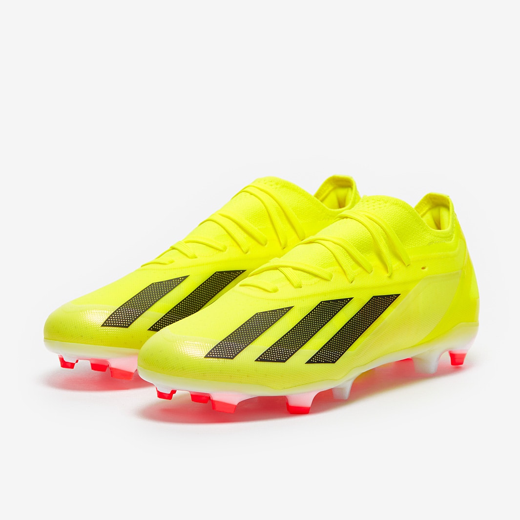 adidas X Crazyfast Pro Firm Ground Team Solar Yellow Core Black White Adult Boots