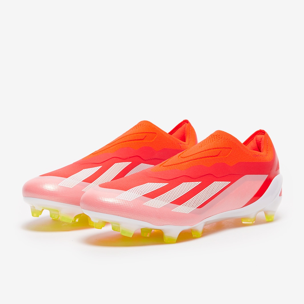 adidas X Crazyfast Elite Laceless Firm Ground - Solar Red/White
