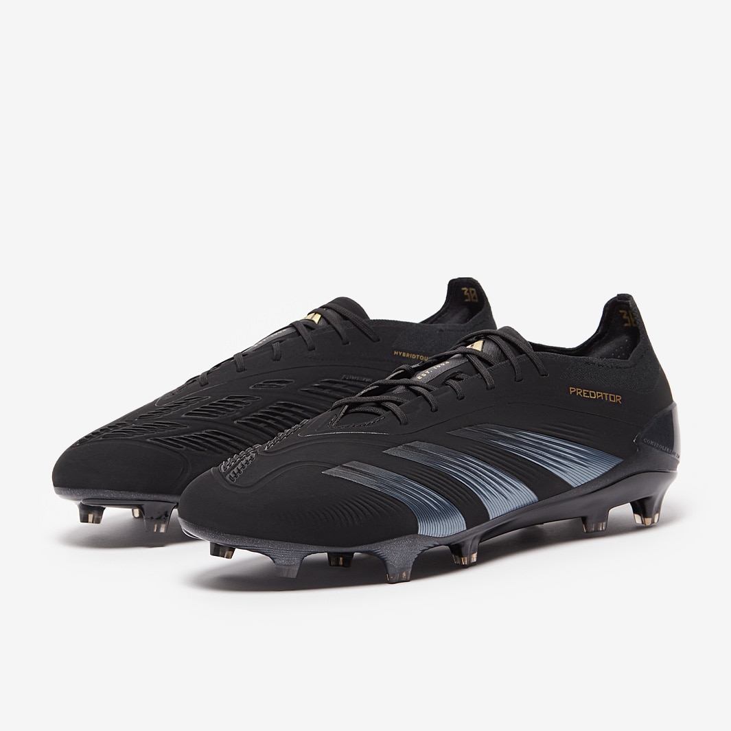 adidas Predator Elite Firm Ground Core Black Carbon Gold Met Adult Boots