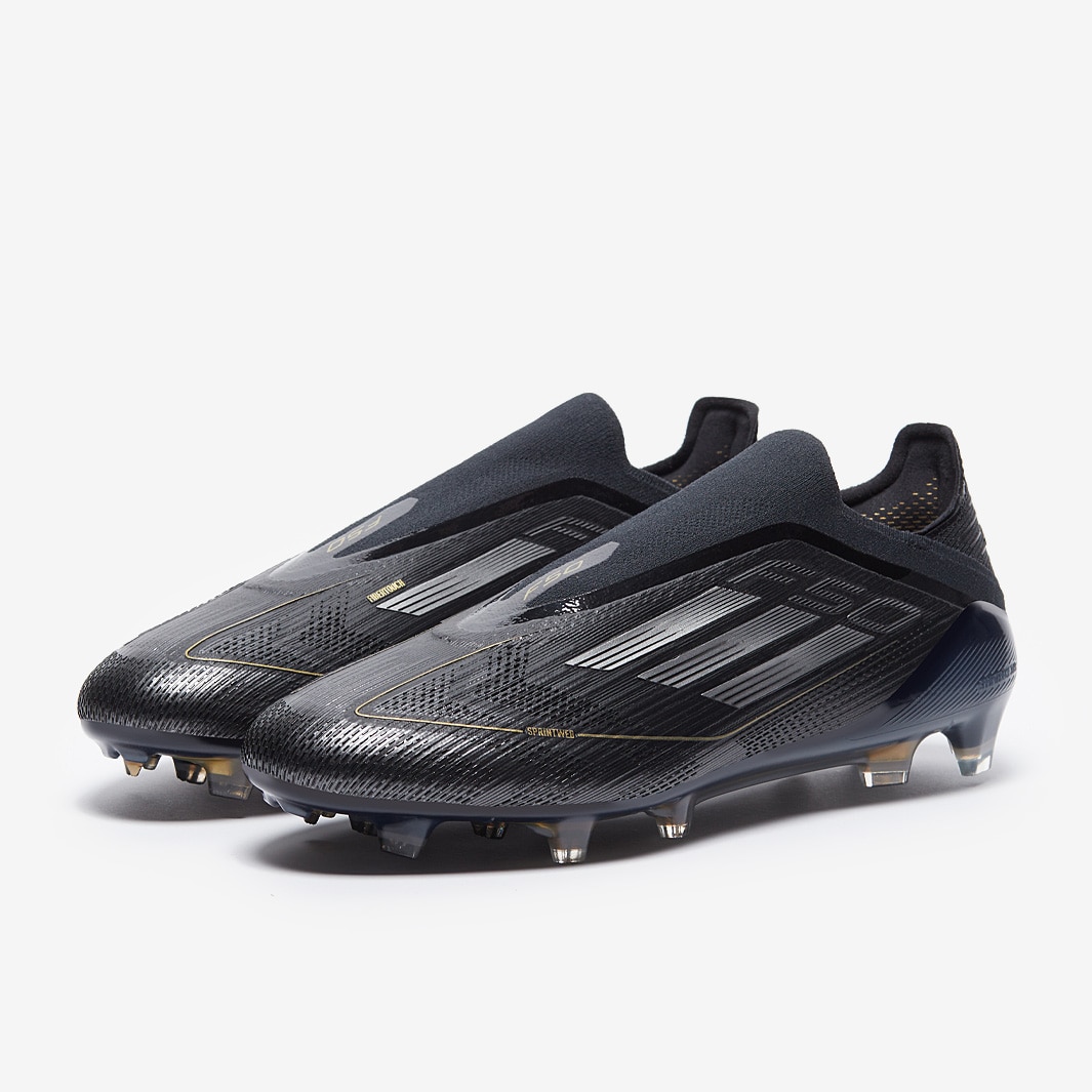 adidas F50 Elite Laceless Firm Ground Core Black Iron Met Gold Met Adult Boots