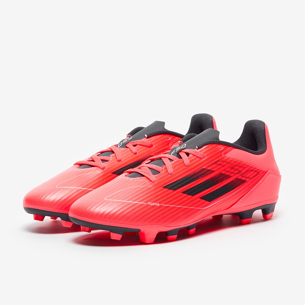 adidas F50 Club Firm Ground - Turbo/Aurora Black/Platin Met
