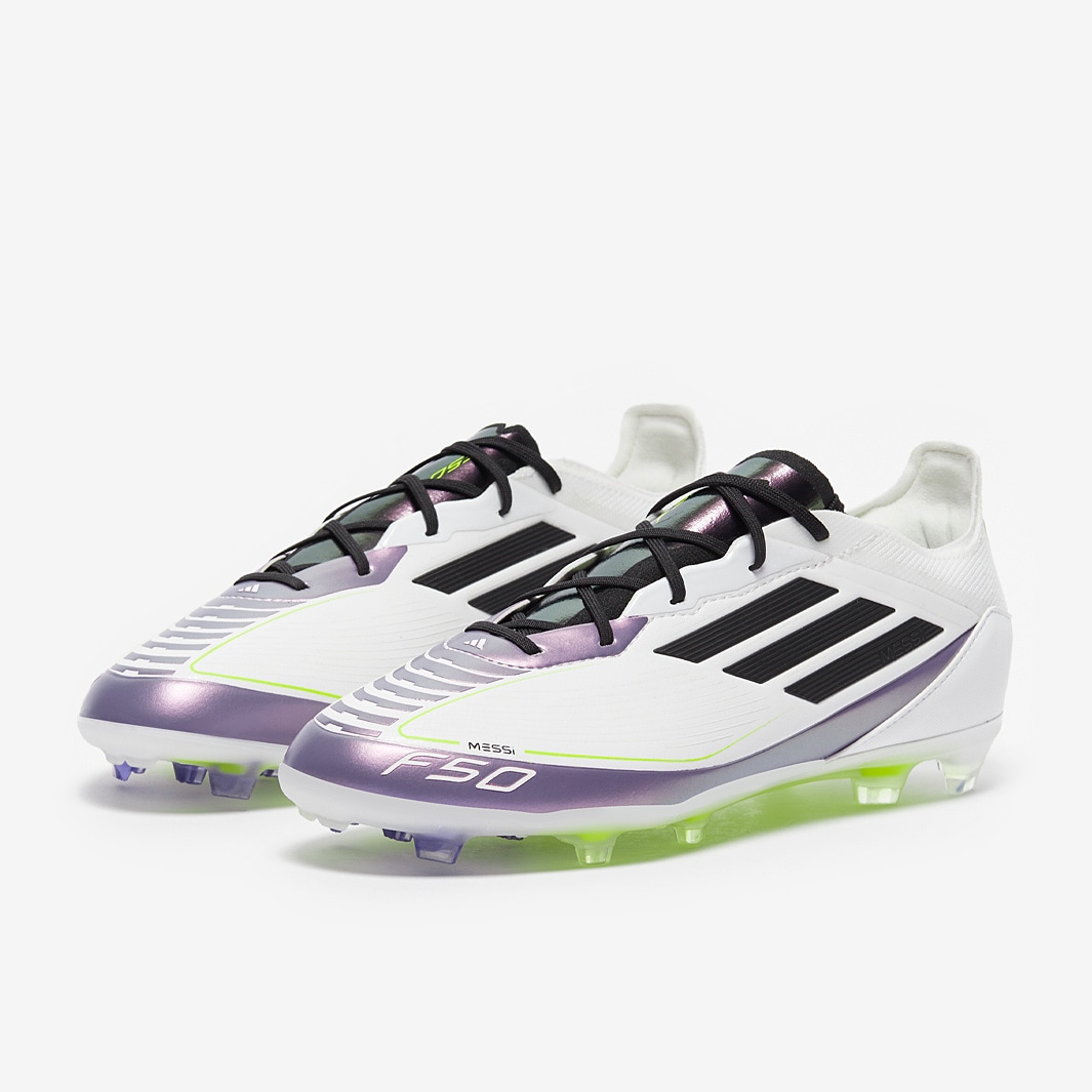 adidas Kids F50 x Messi Pro Firm Ground - Ftwr White/Core
