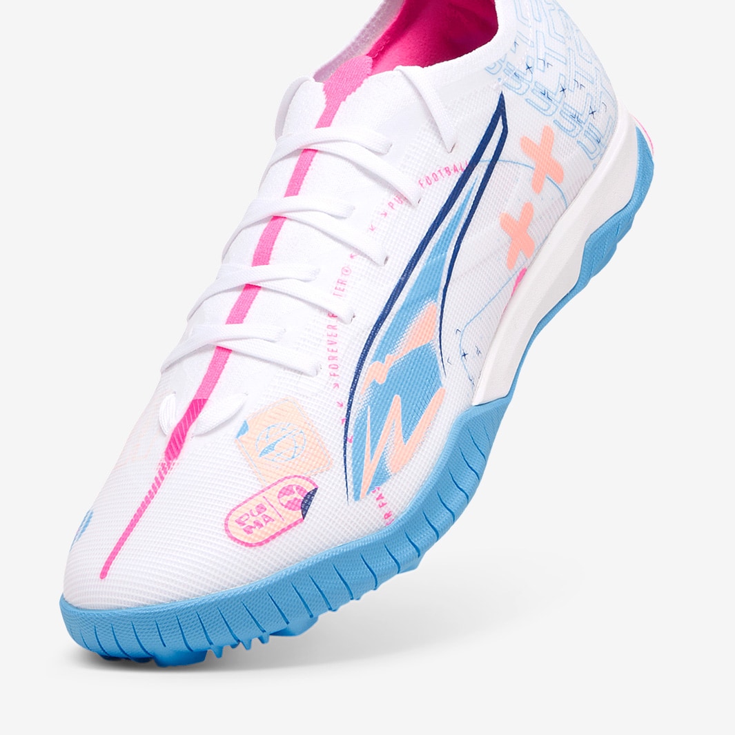 Puma Ultra 5 Match Volume Up Turf - Puma White/Luminous Blue