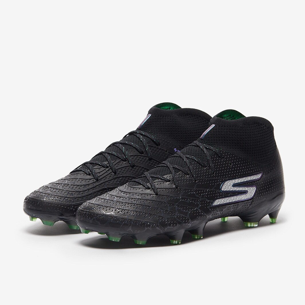 Skechers SKX 01 High Elite Firm Ground - Black/Silver - Adult