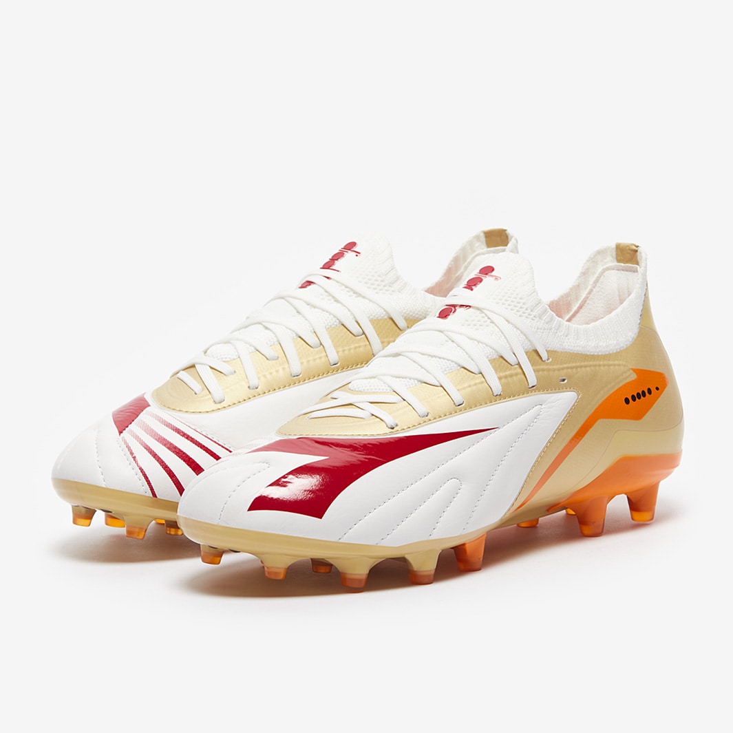 Diadora Maximus Elite Pro Firm Ground White/Chilli Pepper/Ruset