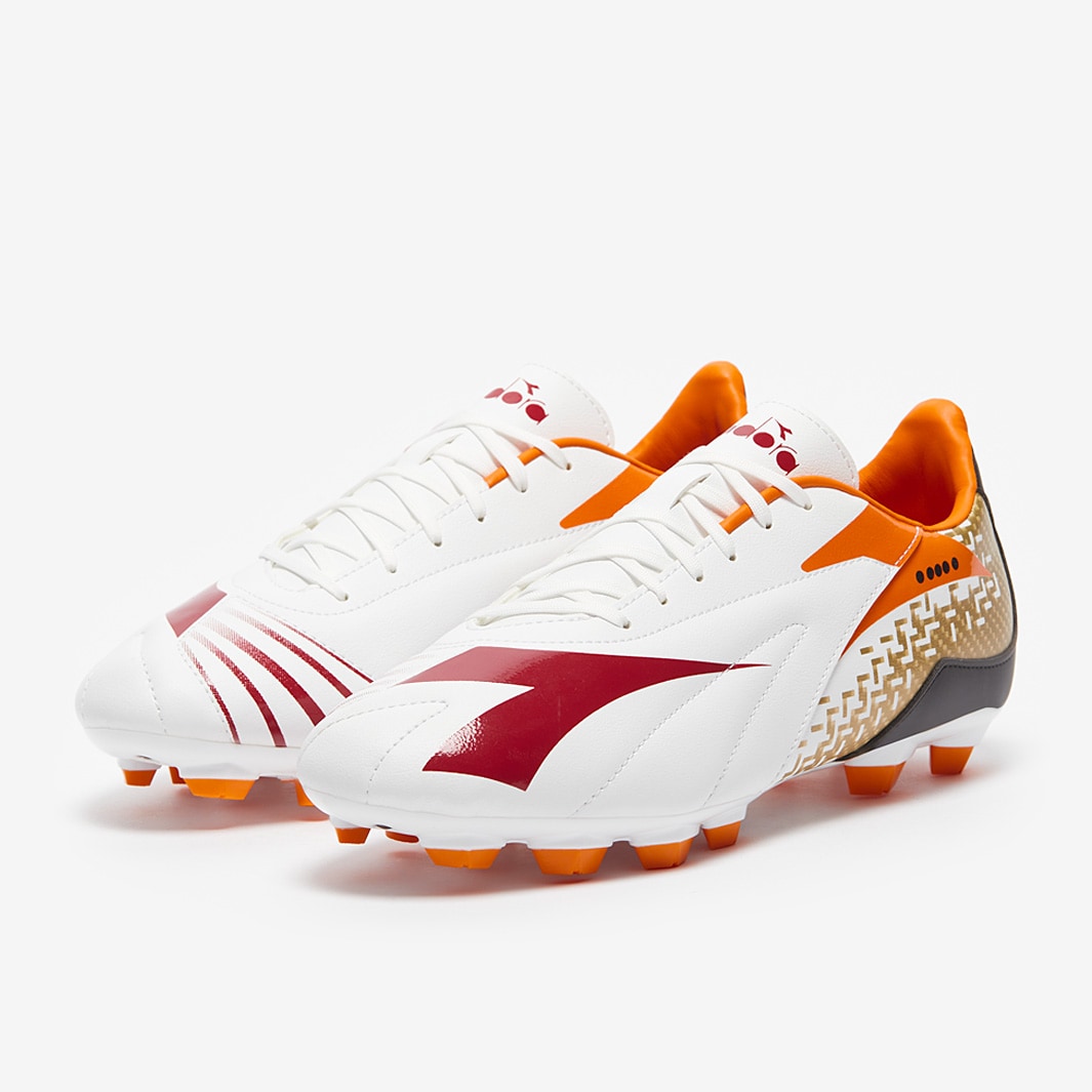 Diadora Maximus Elite Academy Firm Ground White/Chilli Pepper