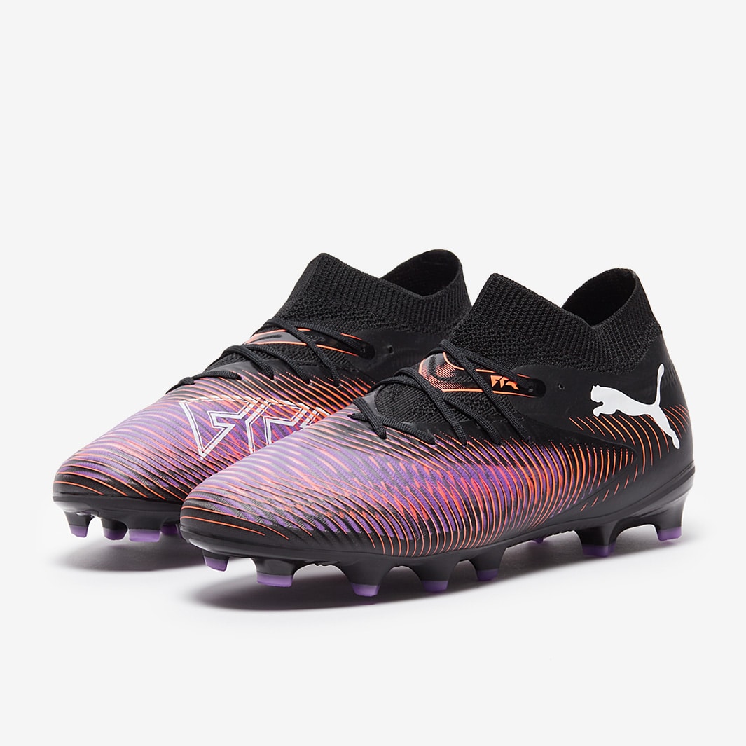 Puma Kids Future 8 Pro FG/AG - Puma Black/Puma White/Glowing