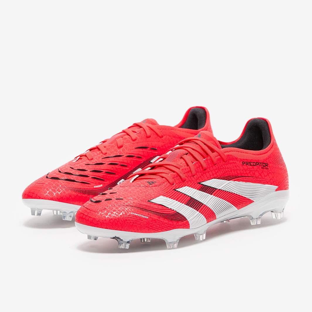 adidas Predator Pro Firm Ground - Lucid Red/White/Black - Adult