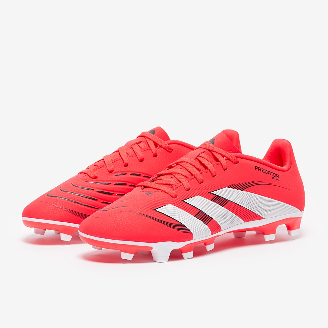 adidas Predator Club Firm Ground/Mixed Ground - Lucid Red/White