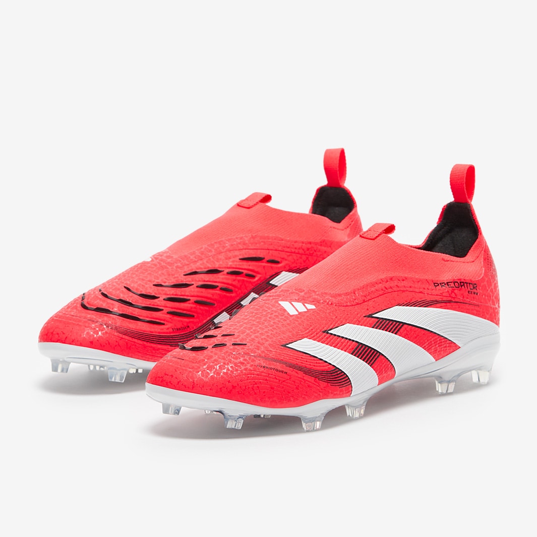 adidas Kids Predator Elite Laceless Firm Ground - Lucid Red