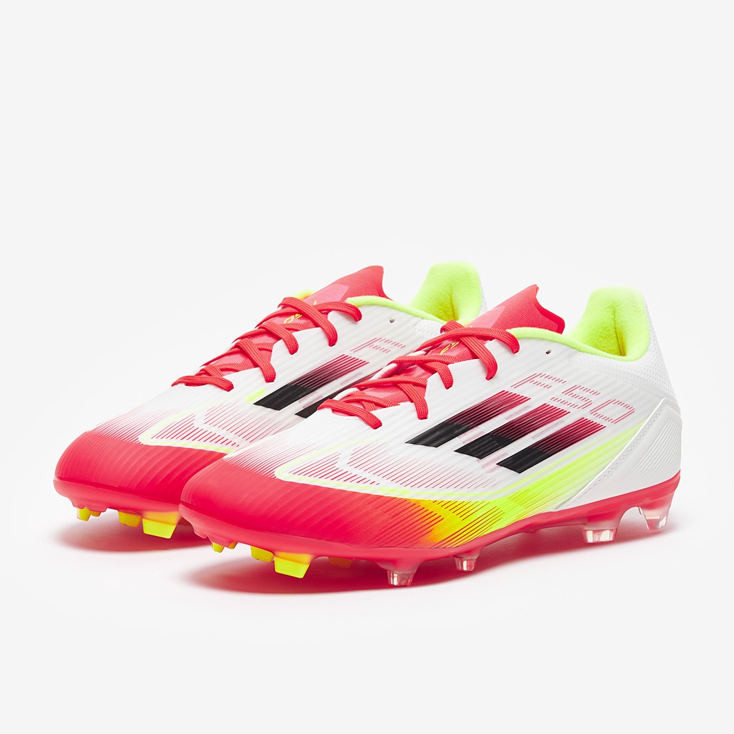 adidas F50 League Firm Ground/Mixed Ground - White/Black/Solar