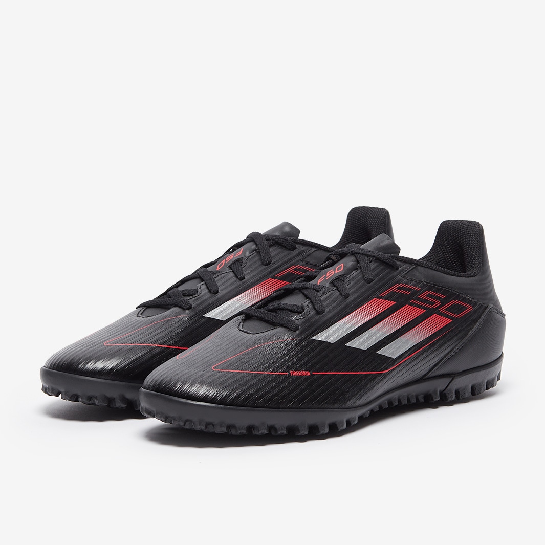adidas F50 Club Turf - Black/Iron Met./Lucid Red - Adult Cleats |