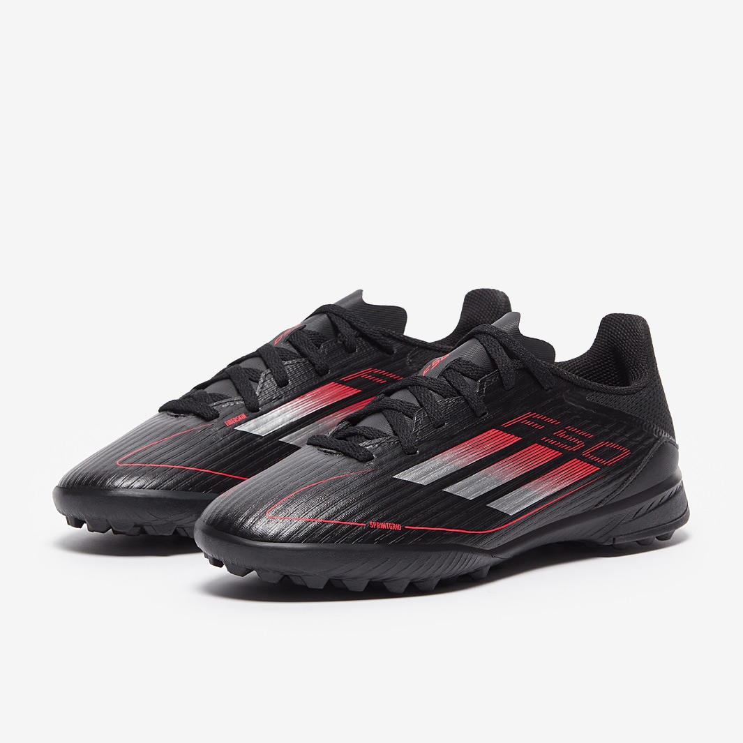 adidas Kids F50 League Turf - Black/Iron Met./Lucid Red
