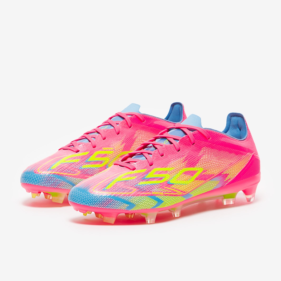 adidas F50 Pro Firm Ground - Lucid Pink/Lucid Lemon/Blue Fusion