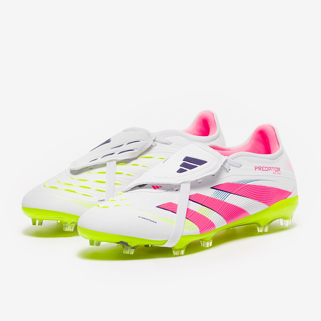adidas Predator Pro Tongue Firm Ground - White/Lucid Pink/Lucid