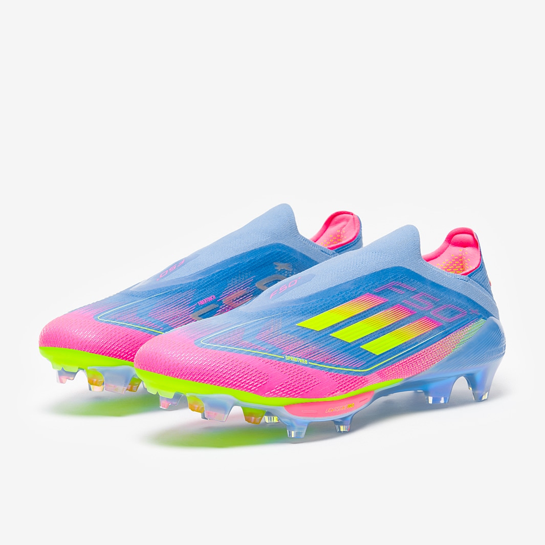 adidas F50+ Firm Ground - Blue Fusion/Lucid Lemon/Lucid Pink